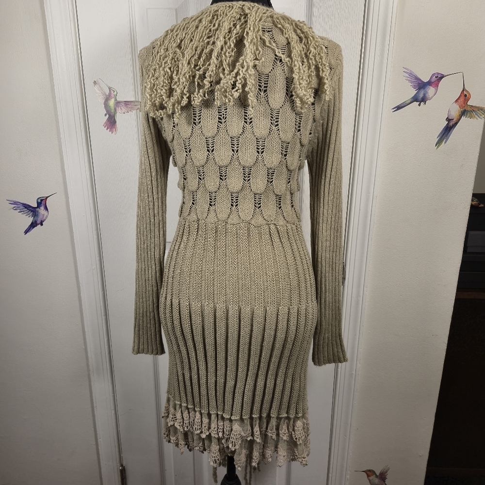 Wool Lace Trim Sweater – Cozy & Chic – John Fashion Size M - Picture 2 of 11